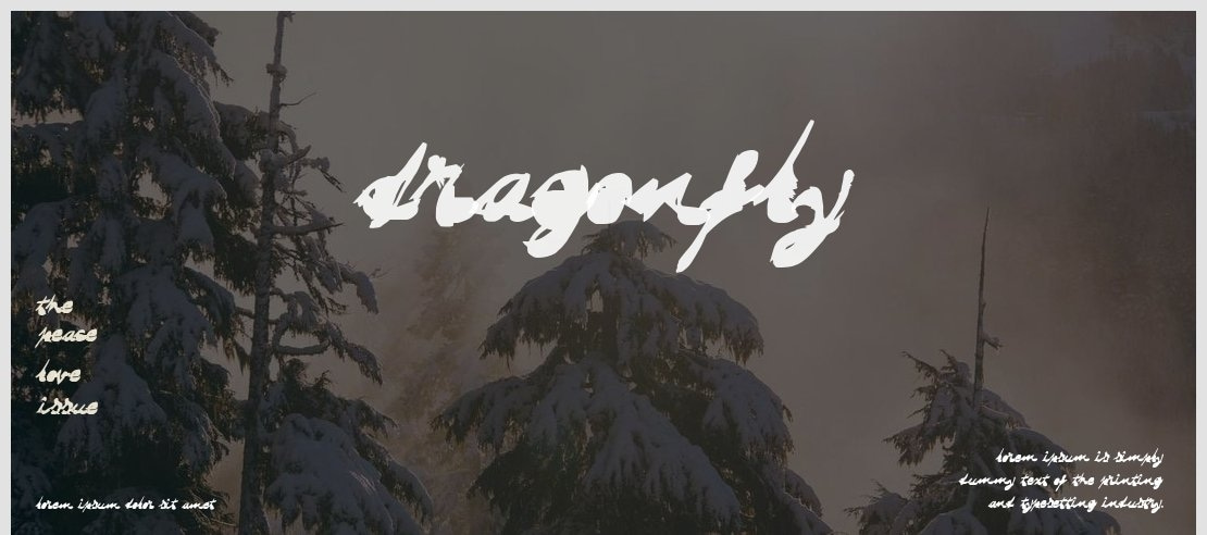 DRAGONFLY Font