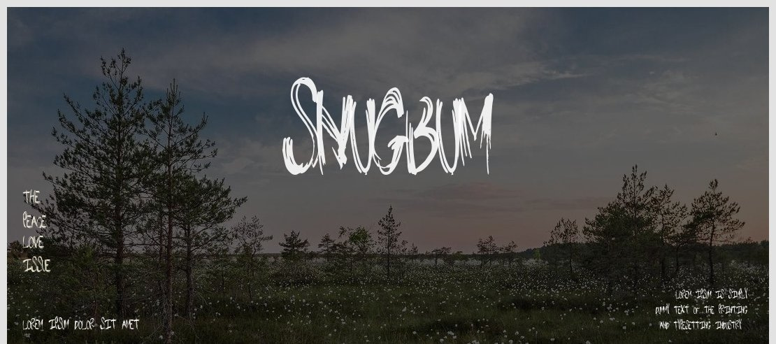 SnugBum Font