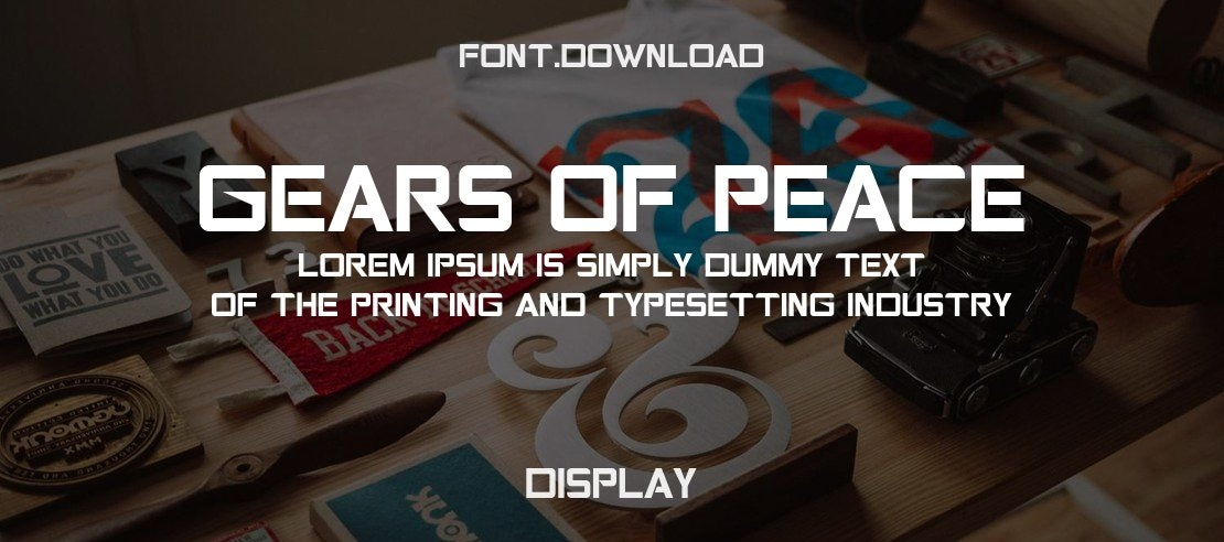 Gears of Peace Font