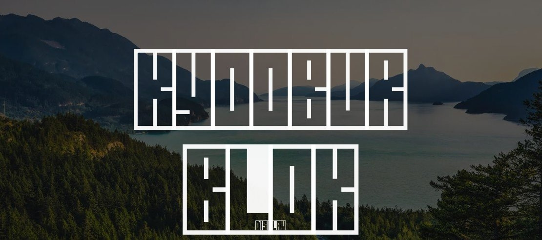 Kyoobur Blok Font