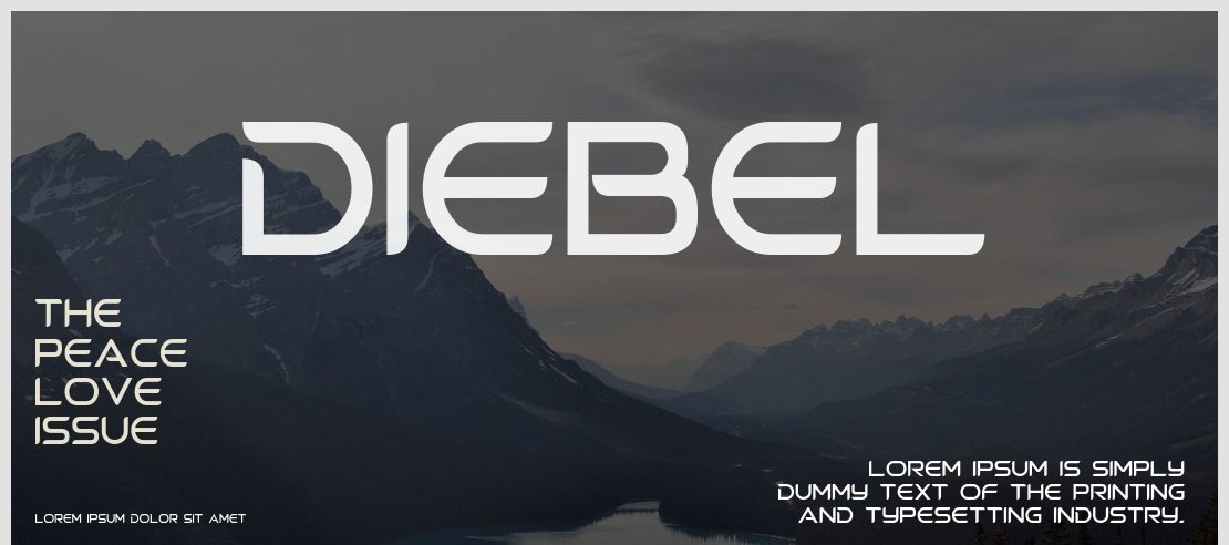 Diebel Font