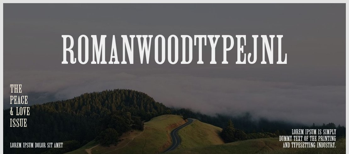 RomanWoodTypeJNL Font