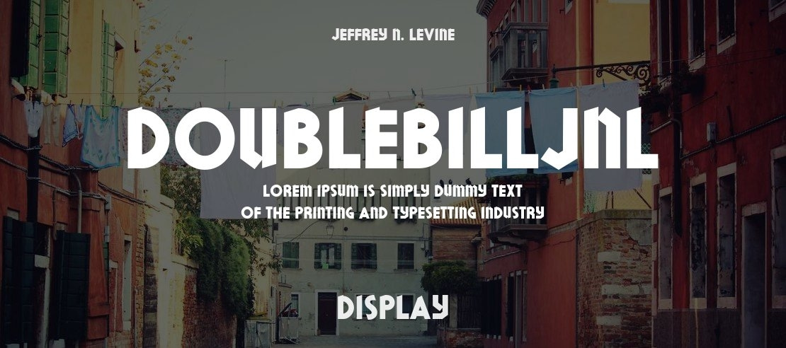 DoubleBillJNL Font