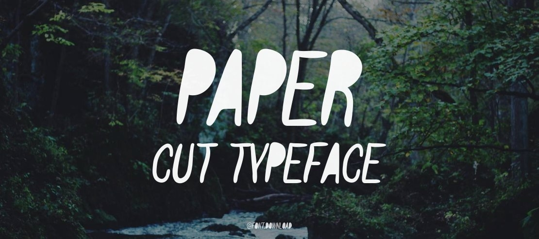 Paper Cut Font