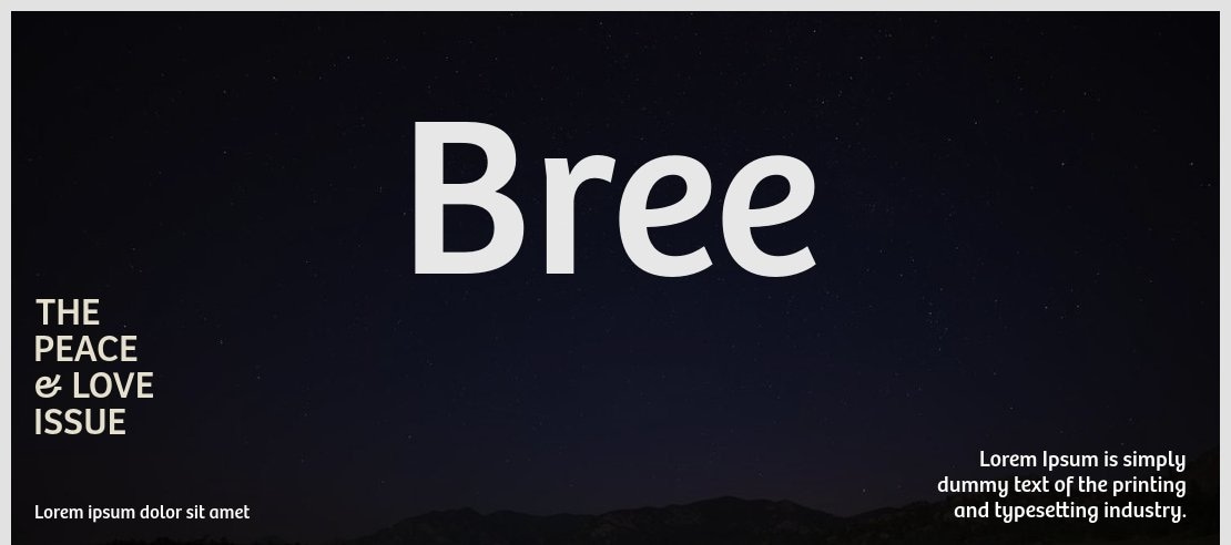 Bree Font Family