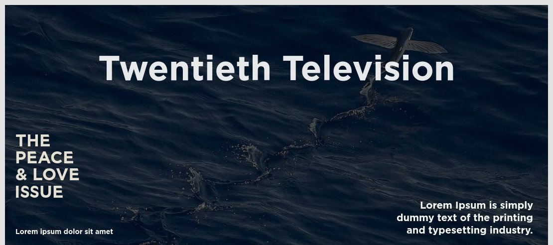 Twentieth Television Font
