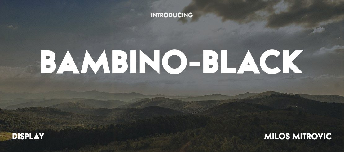 Bambino-Black Font Family