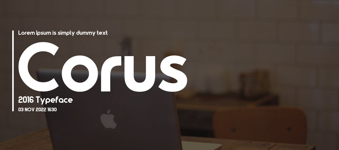 Corus 2016 Font