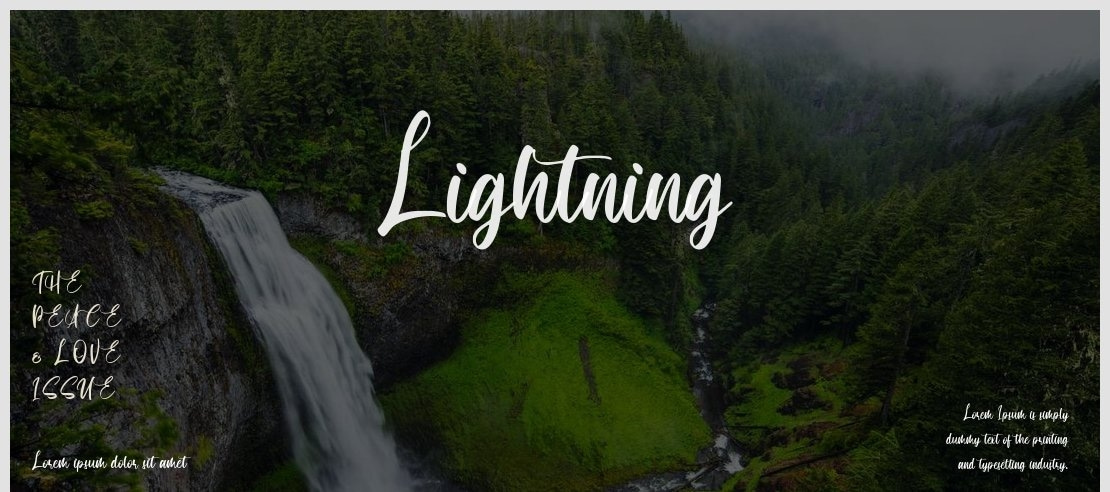 Lightning Font