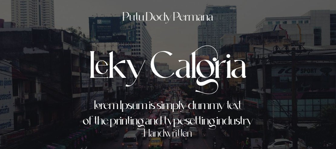 Leky Calgria Font