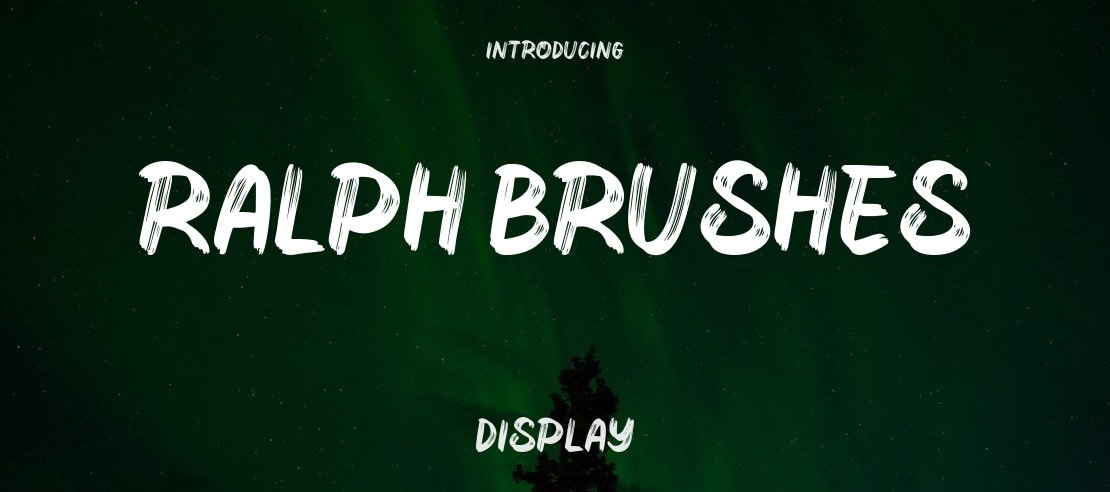Ralph Brushes Font