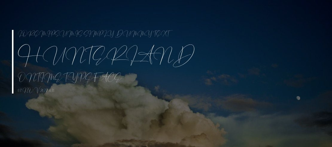 Hunterland Ontime Font