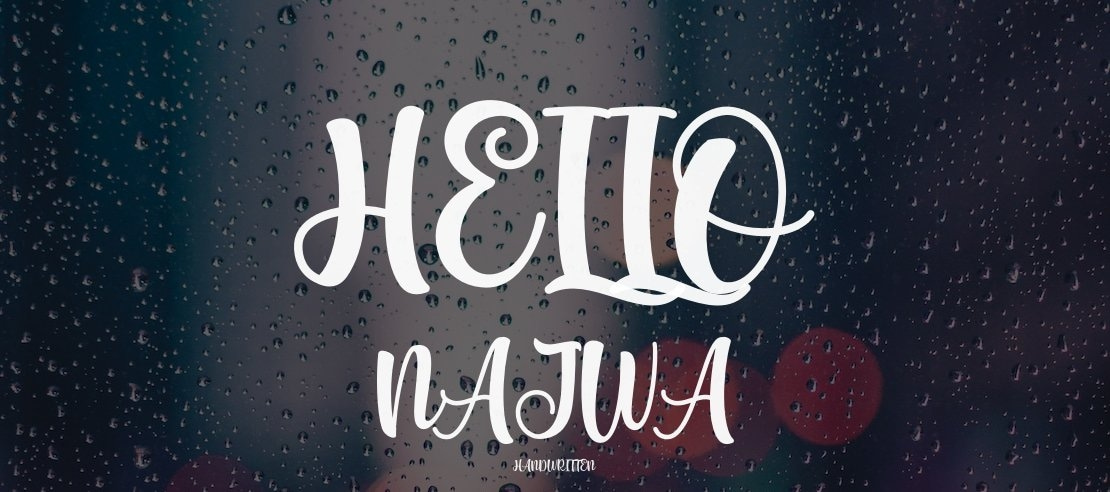 Hello Najwa Font