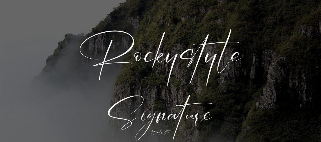 Rockystyle Signature Font