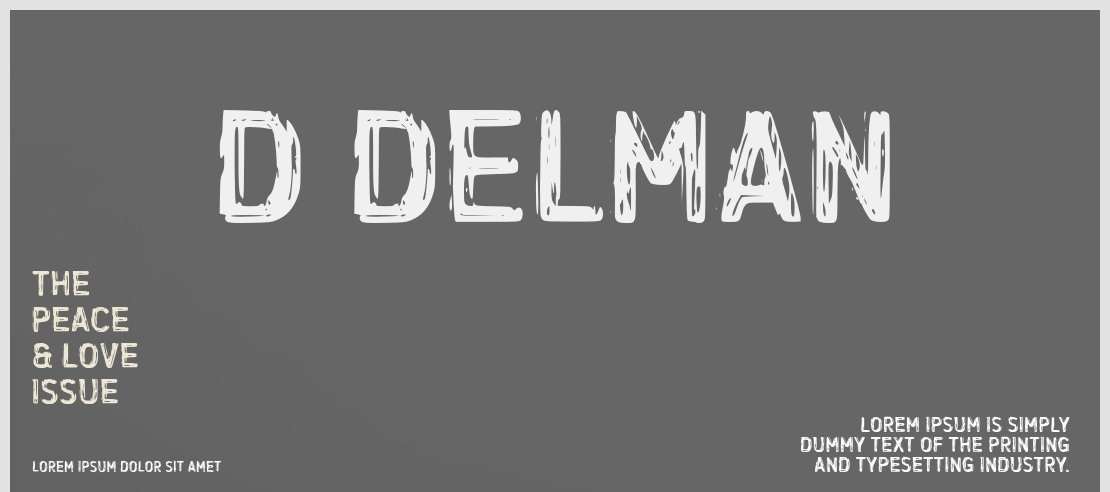 d Delman Font