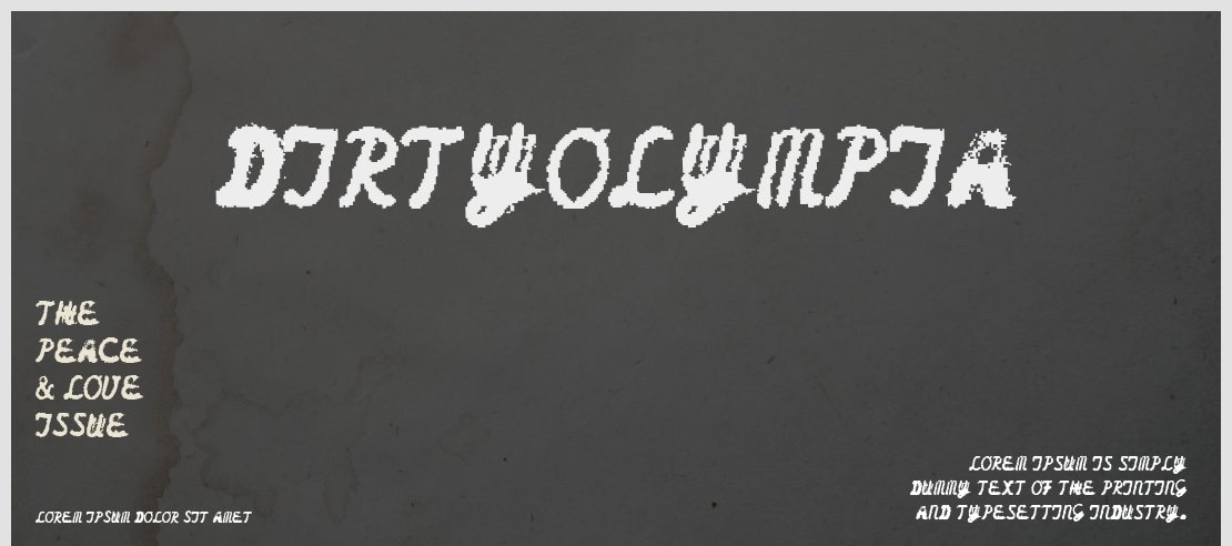 DirtyOlympia Font