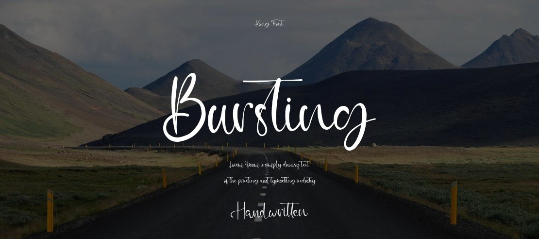 Bursting Font Family