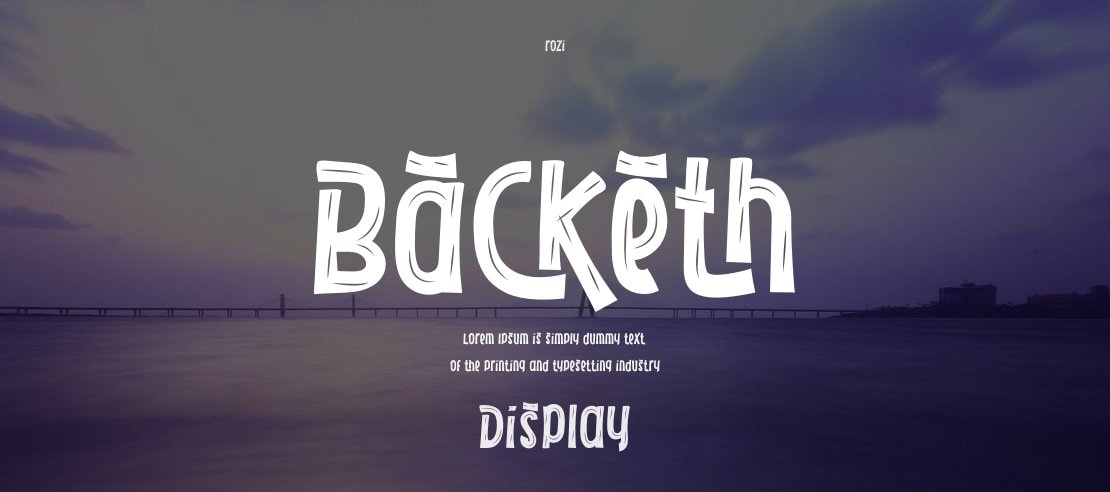 Backeth Font