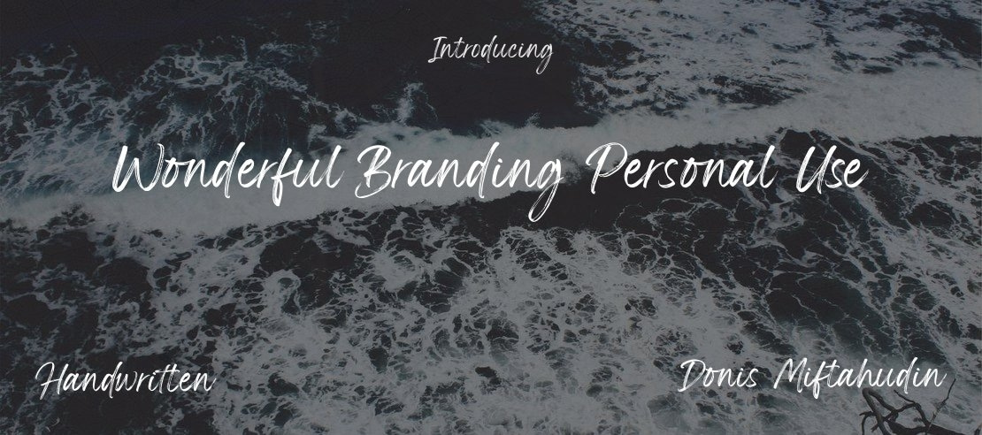 Wonderful Branding Personal Use Font