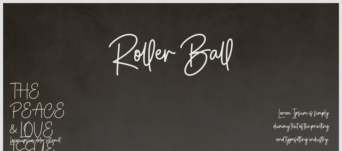 Roller Ball Font