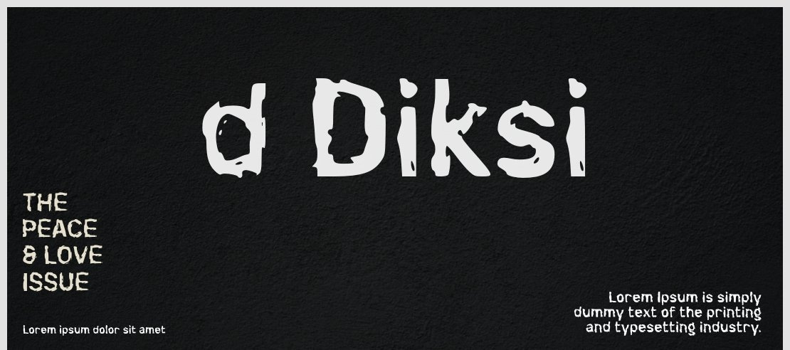 d Diksi Font