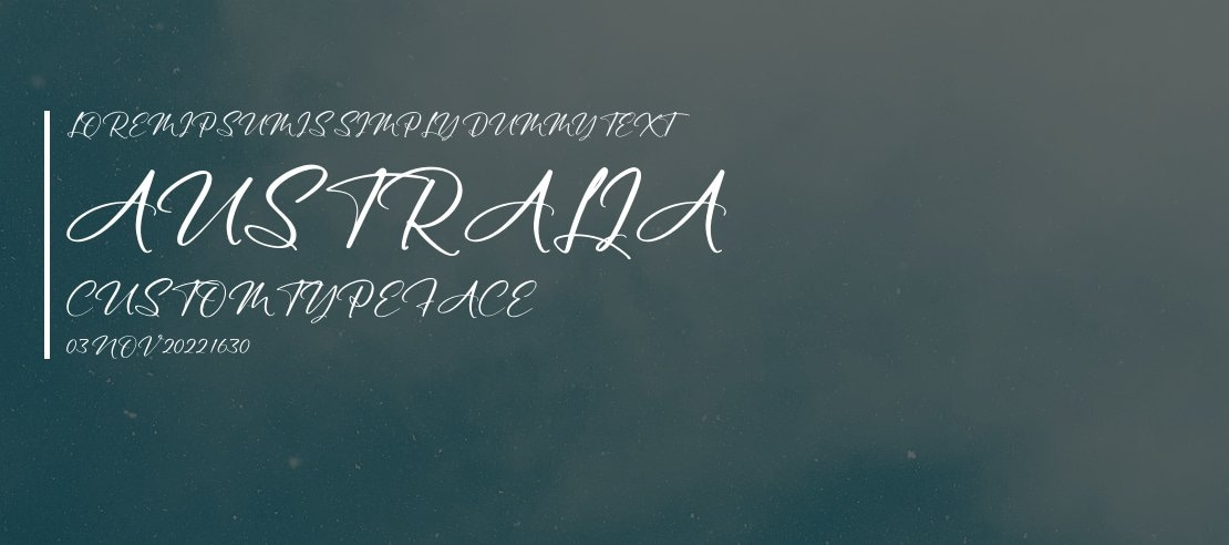 Australia Custom Font