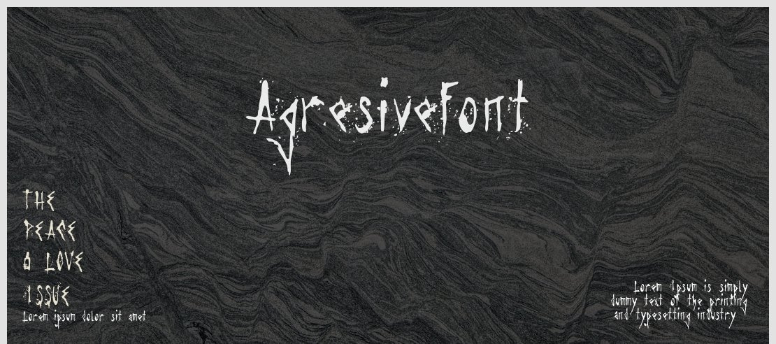 Agresivefont Font