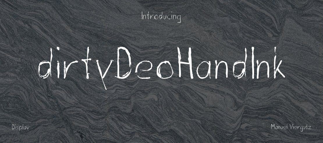 dirtyDeoHandInk Font