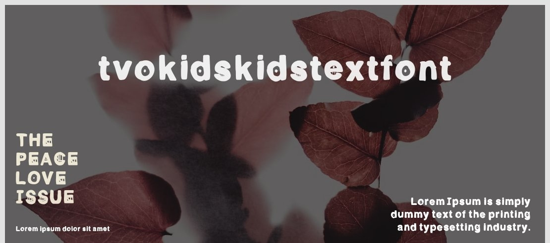 tvokidskidstextfont Font