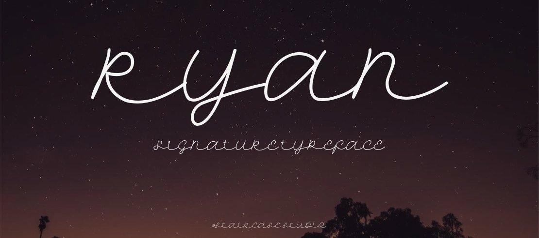 Ryan Signature Font