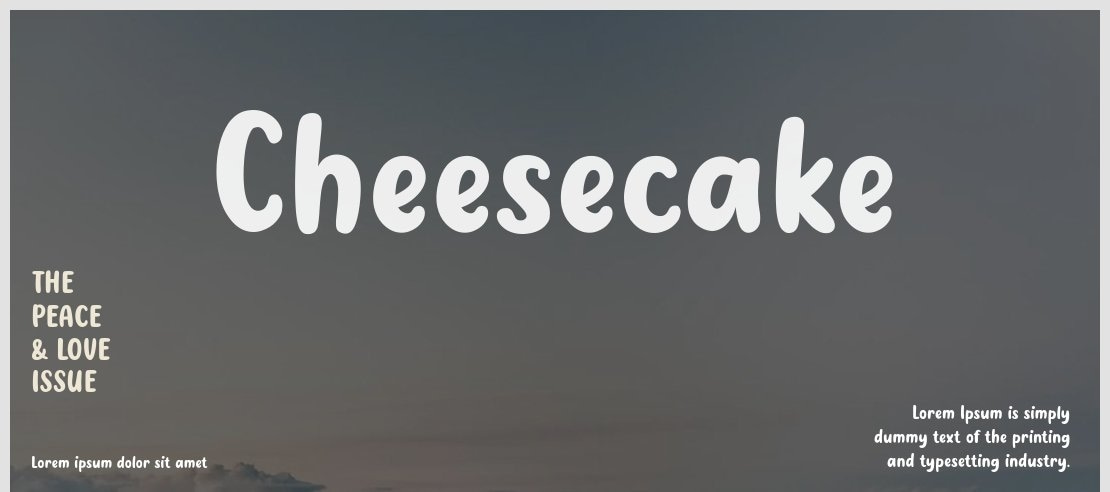 Cheesecake Font