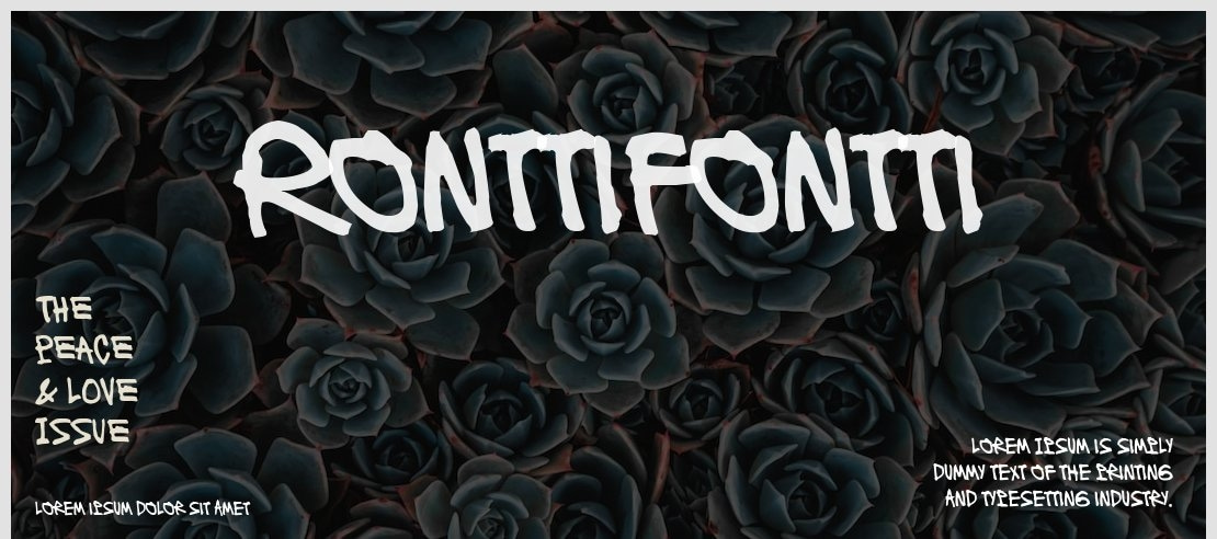 Ronttifontti Font Family