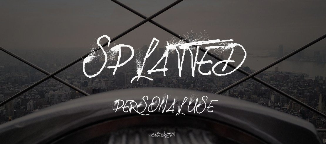 SPLATTED PERSONAL USE Font