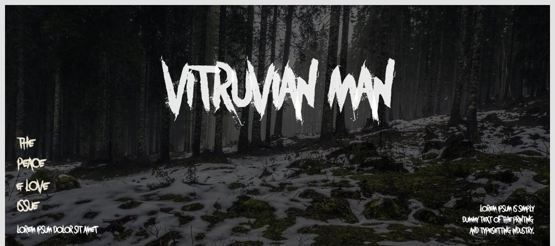 Vitruvian Man Font