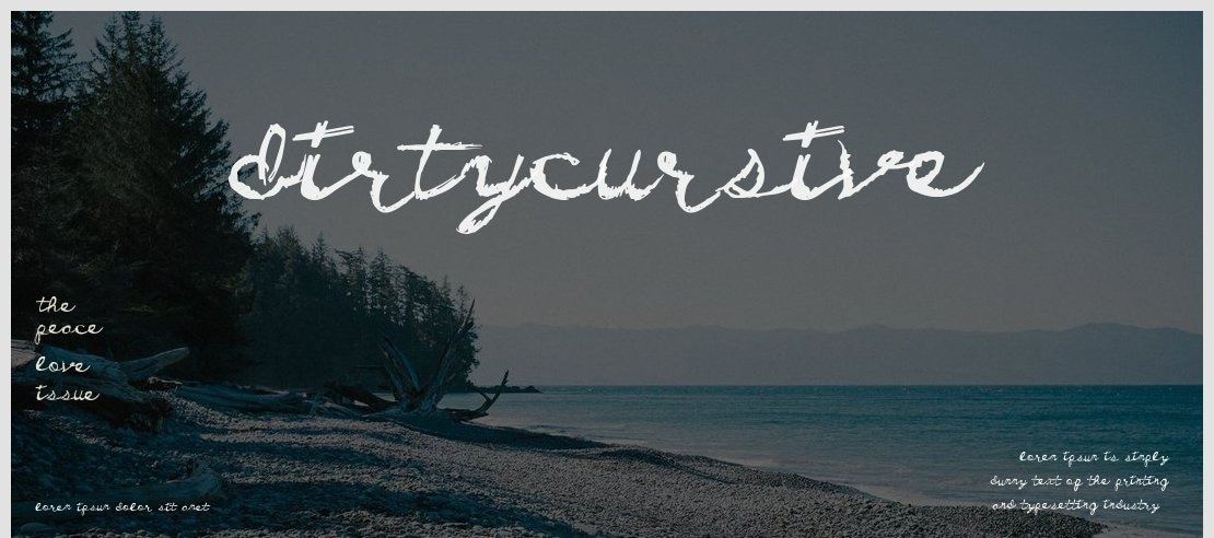 DirtyCursive Font