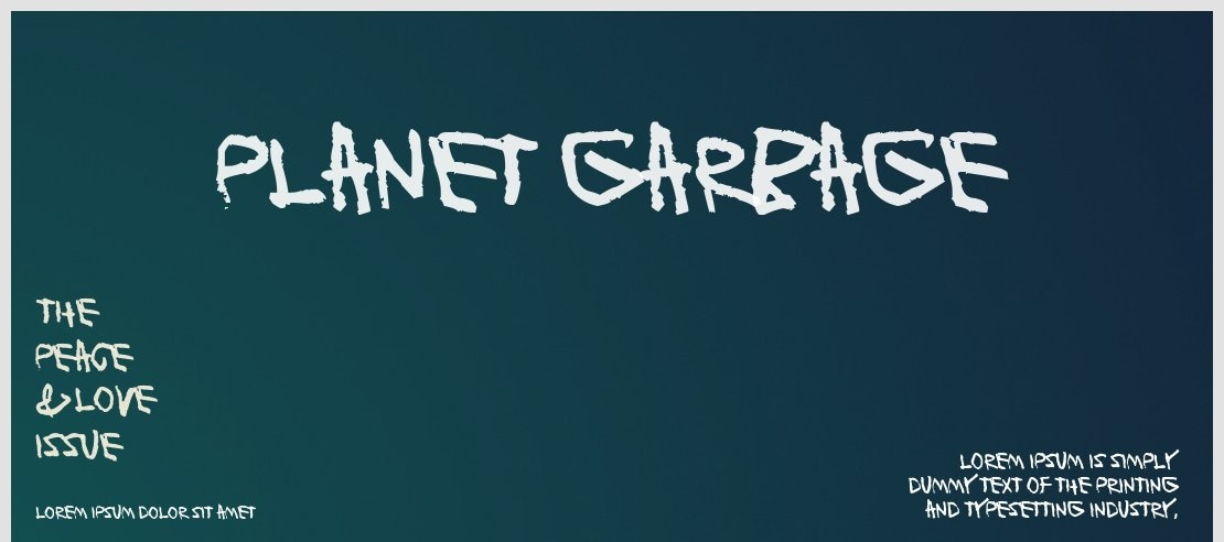 Planet Garbage Font