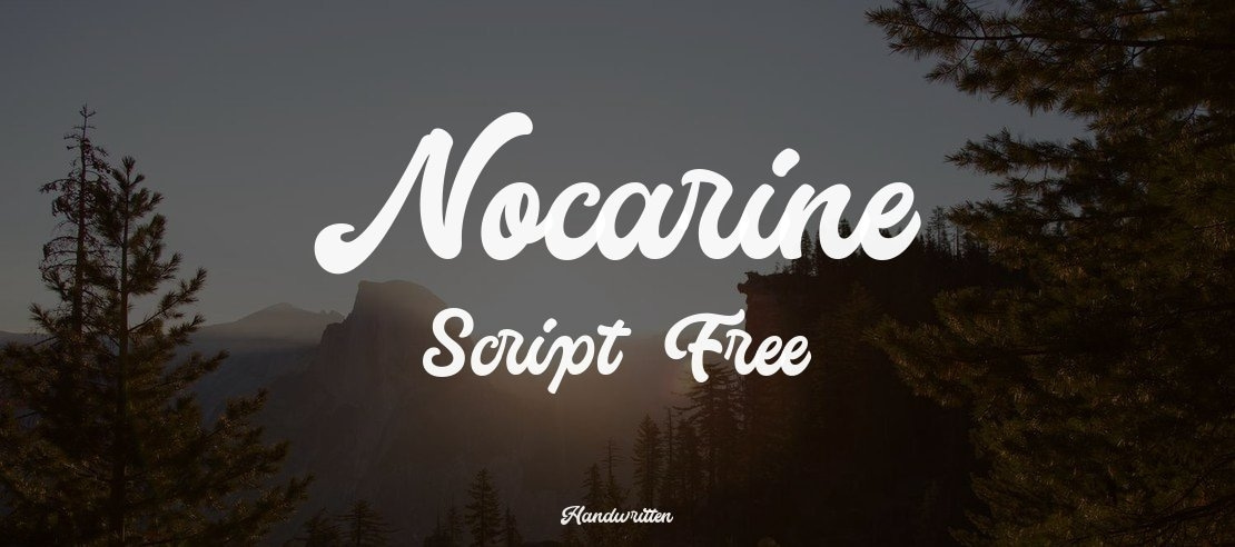 Nocarine Script Free Font