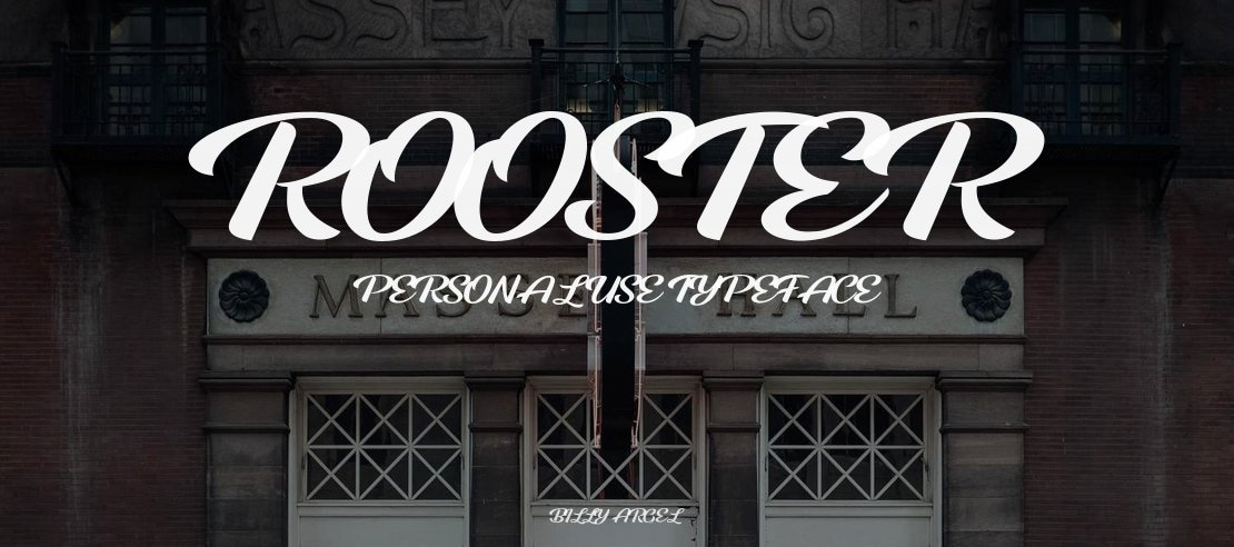 ROOSTER PERSONAL USE Font