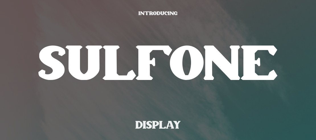 Sulfone Font