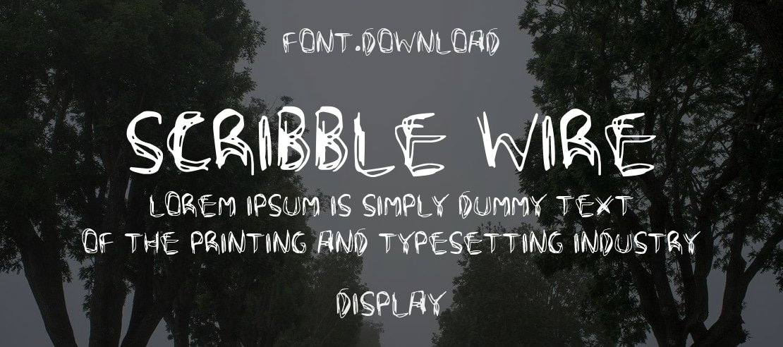 Scribble Wire Font