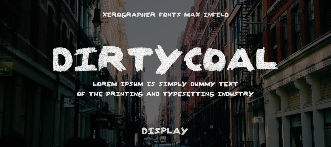DirtyCoal Font
