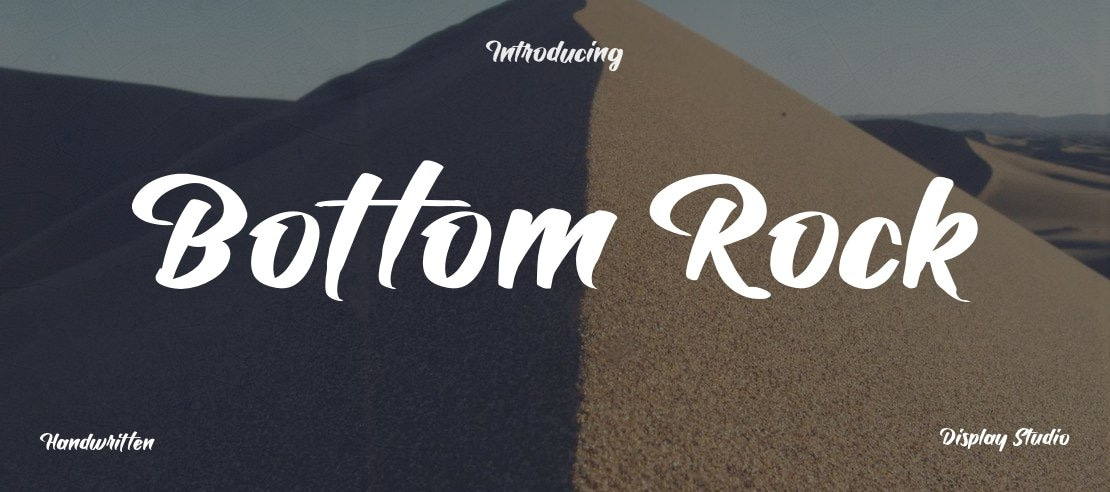 Bottom Rock Font