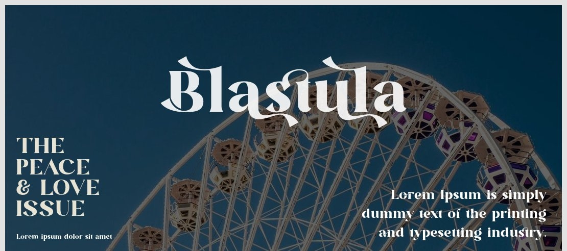 Blastula Font