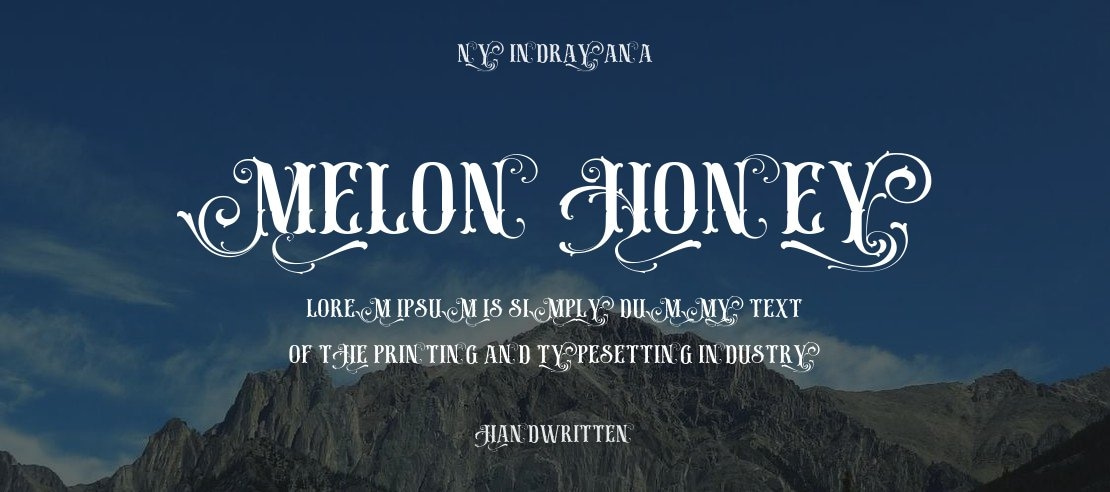 Melon honey Font