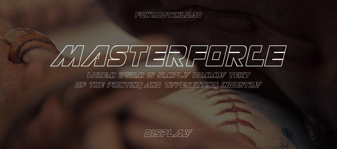 Masterforce Font Family