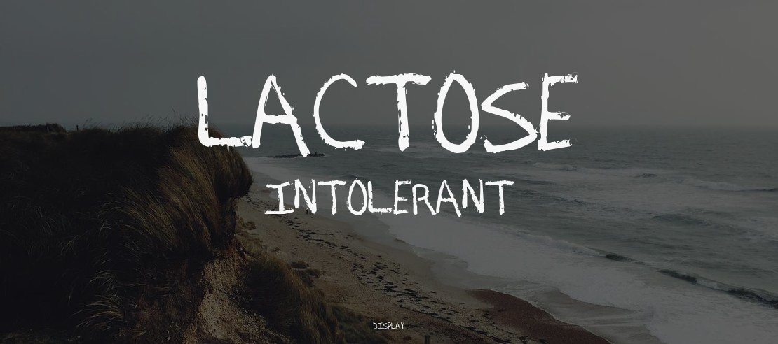 Lactose Intolerant Font