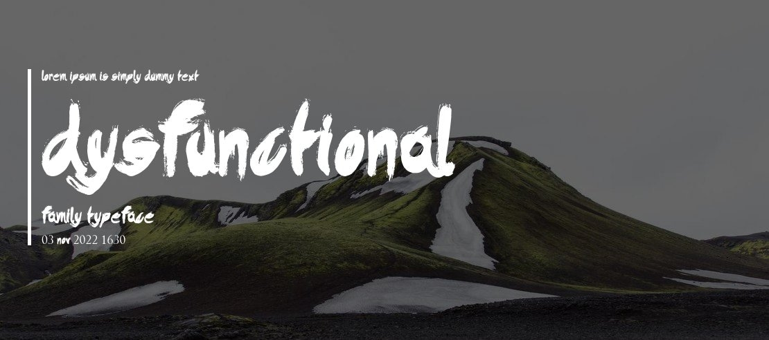 Dysfunctional Family Font