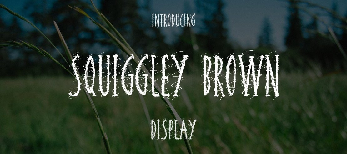 Squiggley Brown Font