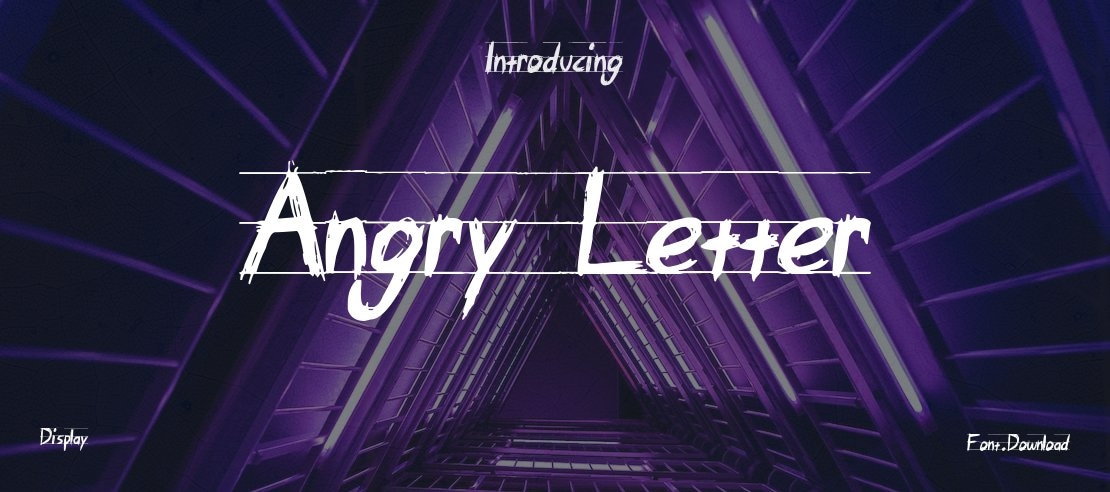 Angry Letter Font