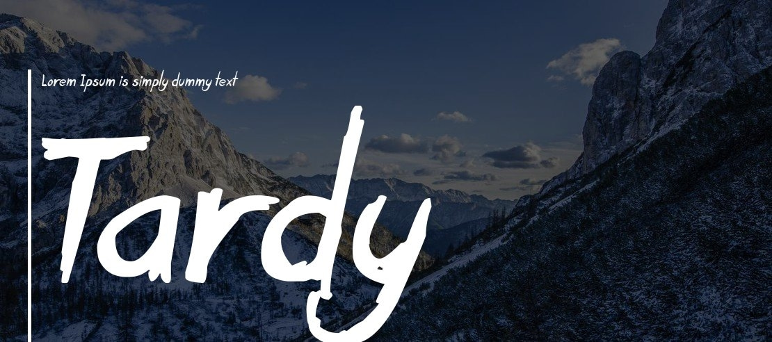 Tardy Kid Font